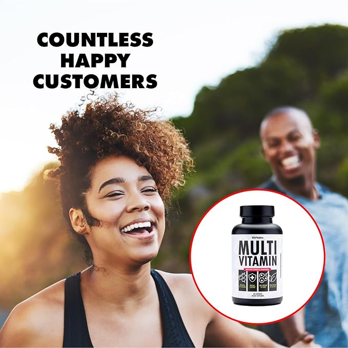 Sculpt Nation by V Shred Multivitamin - Daily Multivitamin for Women and Men with Zinc, Vitamin C, and Copper, Nutritional Support with One Serving of Fruit and Veggies - 60 Capsules