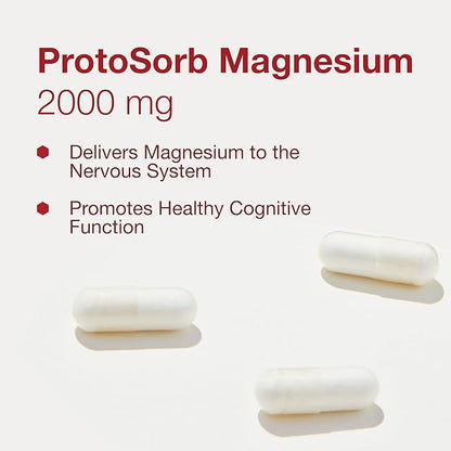 PROTOCOL FOR LIFE BALANCE Magtein - 2,000mg Magnesium L-Threonate Magtein - Support Brain Focus & Memory Health - Kosher & Non-GMO - 90 Veg Capsules