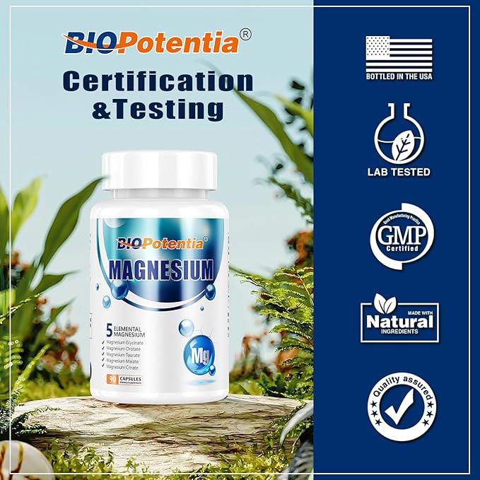 Magnesium Breakthrough Supplement - Has 5 Forms of Magnesium: Glycinate, Orotate,Taurate,Malate, Citrate- Support Sleep, Heart Health, Muscles, and Metabolism (90 Capsules (Pack of 1))