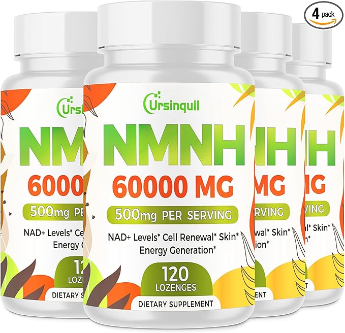 Sublingual NMNH 500mg (Dihydronicotinamide Mononucleotide) (480 Servings, NMNH 500mg per Serving) NAD Supplement to Boost NAD Levels as We Age, for Anti-Aging, Energy, Immunity, Focus - 480 Count