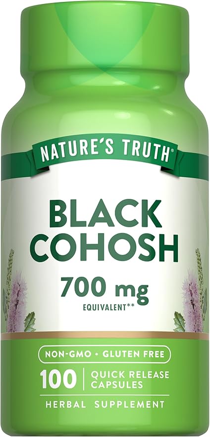 Nature's Truth Black Cohosh | 100 Capsules | Root Extract | Non-GMO & Gluten Free Supplement
