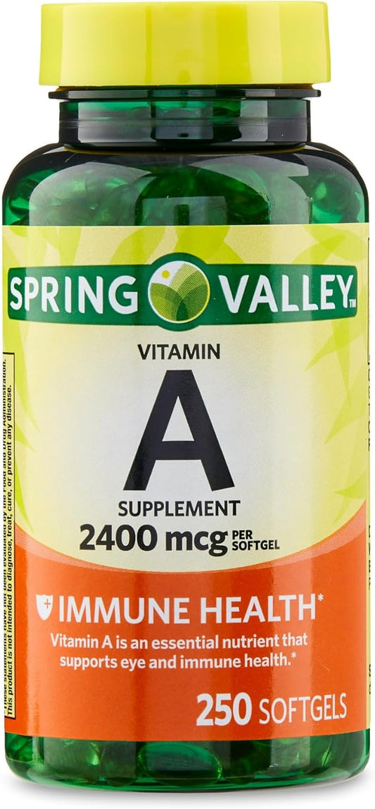 Vitamin A Softgels, 2400 mcg, 250 Count