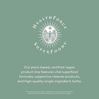 HealthForce SuperFoods Vitamineral Green - Mineral Supplement for Immune & Thyroid Support - Green Powder Supplement with Ingredients from The Land - Gluten-Free & Vegan - 500 Grams