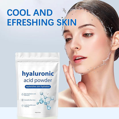 2 Pcs Hyaluronic Acid Powder, Cosmetic Grade Water Soluble Hyaluronic Hydrating for Face Anti-Aging Skincare, DIY Face Serum and Mask.