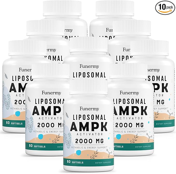 Liposomal AMPK Activator 2000 mg - High Bioavailability Berberine HCL,DIM,Milk Thistle,and Cinnamon Bark Capsule 6-in-1 AMPK Supplements for Antioxidant Support and Cellular Regulation, 600 Softgels
