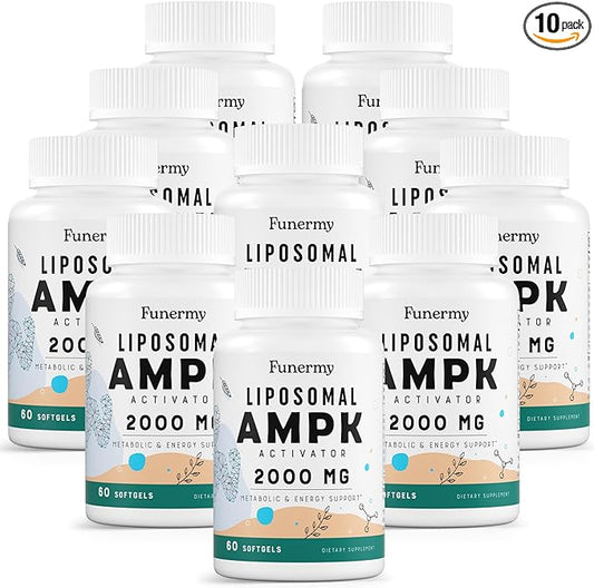 Liposomal AMPK Activator 2000 mg - High Bioavailability Berberine HCL,DIM,Milk Thistle,and Cinnamon Bark Capsule 6-in-1 AMPK Supplements for Antioxidant Support and Cellular Regulation, 600 Softgels