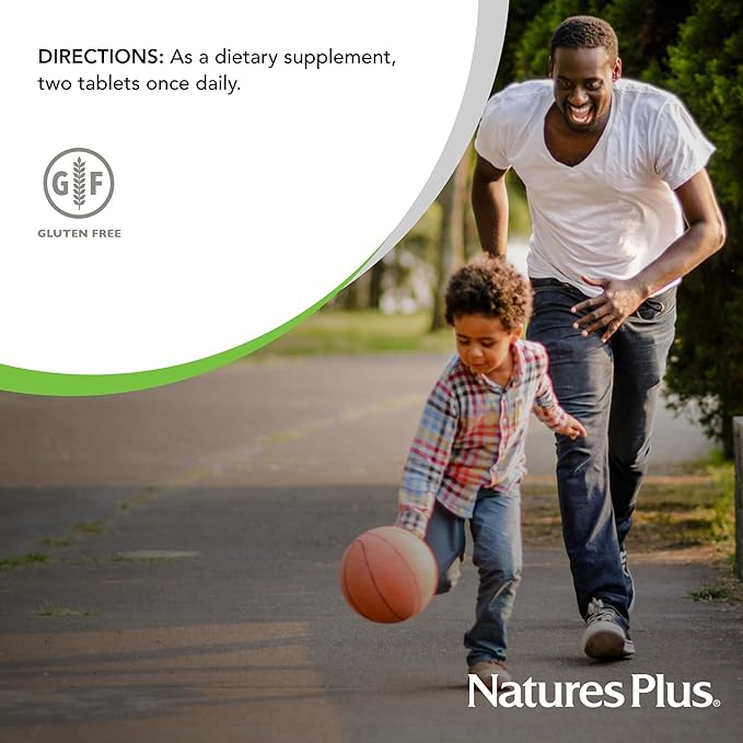 Natures Plus Advanced Therapeutics Glucosamine/Chondroitin Rx Joint, Extended Delivery - 1000 mg Glucosamine, 60 Tablets - Supports Healthy Joint Function - Gluten-Free - 30 Servings