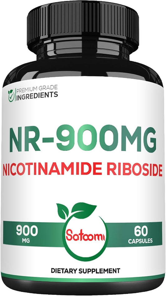 Satoomi NAD+ Supplement with Liposomal Nicotinamide Riboside - Cellular Energy & Repair, Vitality, Healthy Aging - 60 Capsules for 30 Days