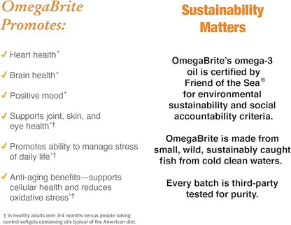 7010MD Advanced Omega-3 Formula, 92% Omega-3 with 1140 mg of EPA per serving, promoting Positive Mood, Brain Health, Immune Health, Heart Health and Joint Health- 60 Count