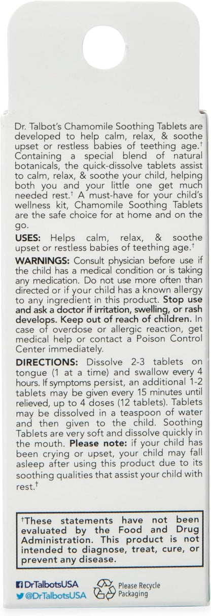 Dr. Talbot's Chamomile Soothing Tablets, Quick Dissolve, 140 Count