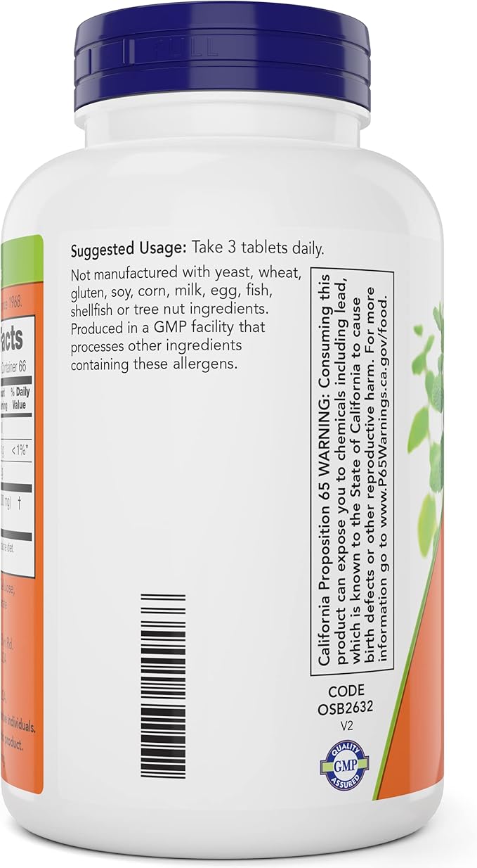 Now Chlorella 1000mg Tablets - 200 Count (Pack of 2) - Natural Occurring Chlorophyll, Beta-Carotene - Non-GMO, Vegan - Green Super Food Supplement for Women and Men