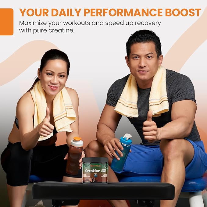 Pure Creatine Made with Creapure® – Creatine Monohydrate Powder for Muscle Growth, Strength & Performance – Supplement for Men & Women – Non-GMO, Sugar Free, Additive Free - Flavored 250g