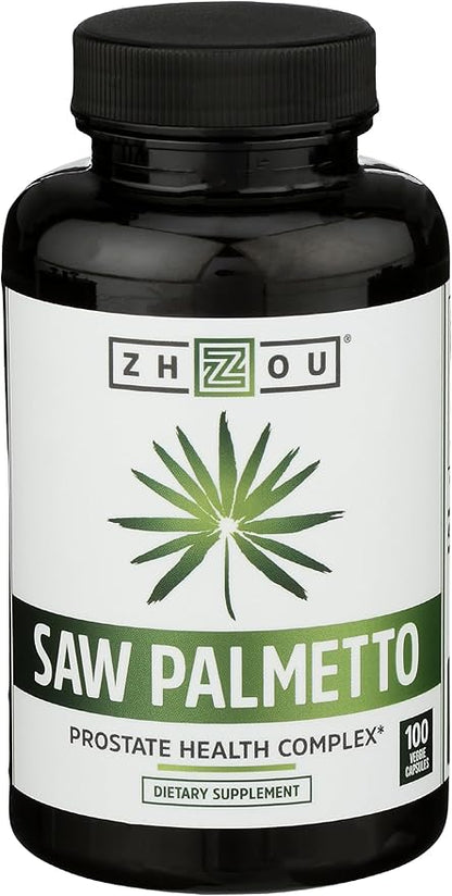 ZHOU NUTRITION Saw Palmetto Prostate Health Complex, 100 CT