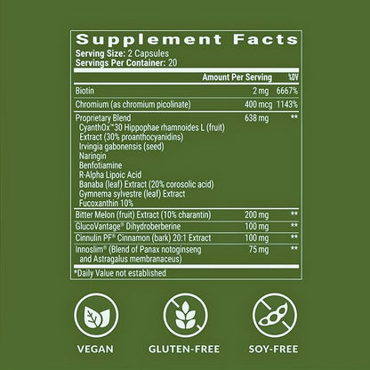 BIOptimizers Berberine Breakthrough 2.0 Supplement, 60 Capsules - Vegetarian, Gluten- and Soy-Free