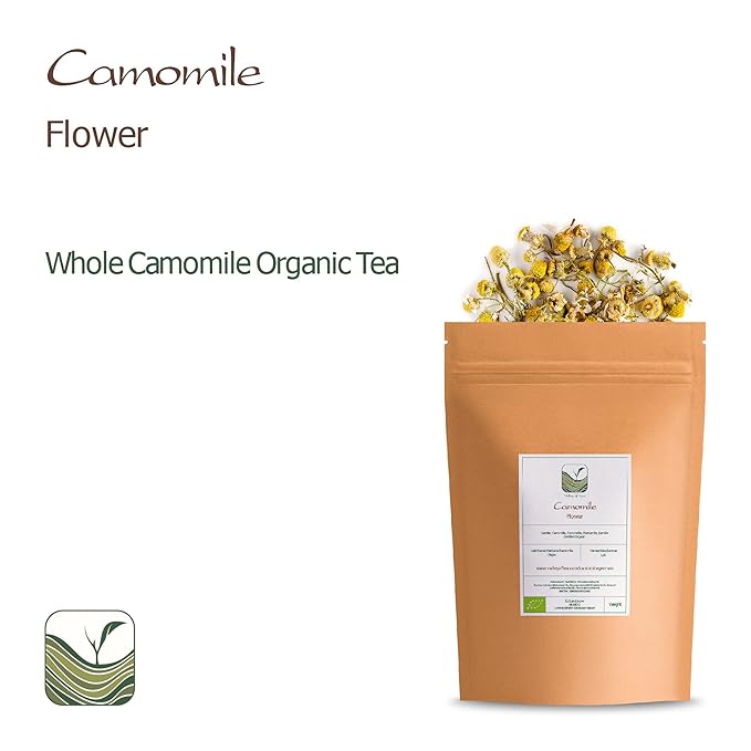 Chamomile Flowers Organic Herbal Tea - Soothing and Relaxing - Wild Matricaria Chamomile - Cammomile Chamomile Flowers Chanomille Chanile Chamoline Flowers Organic Camomile Flower Chammomile