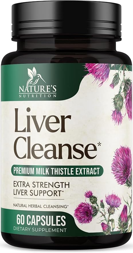 Liver Cleanse Detox & Repair Supplement – 21 Herb Formula with Milk Thistle, Dandelion, Artichoke, Chicory Root & Beet – Natural Liver Support for Detox & Wellness – Non-GMO, Vegan – 60 Capsules