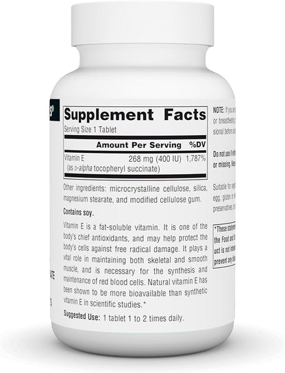 Source Naturals Vitamin E, 400 iu Fat-Soluble Antioxidant - 100 Tablets
