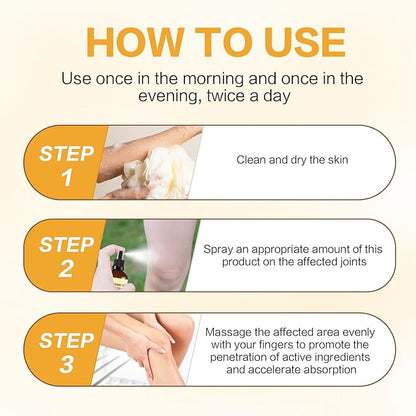 Magnesium Joint Spray, Magnesium Oil Bee Venom Joint Spray, for Relaxing and Joint Repair, Fast Absorbent, Non-Greasy (100ml/3.38oz) (2)