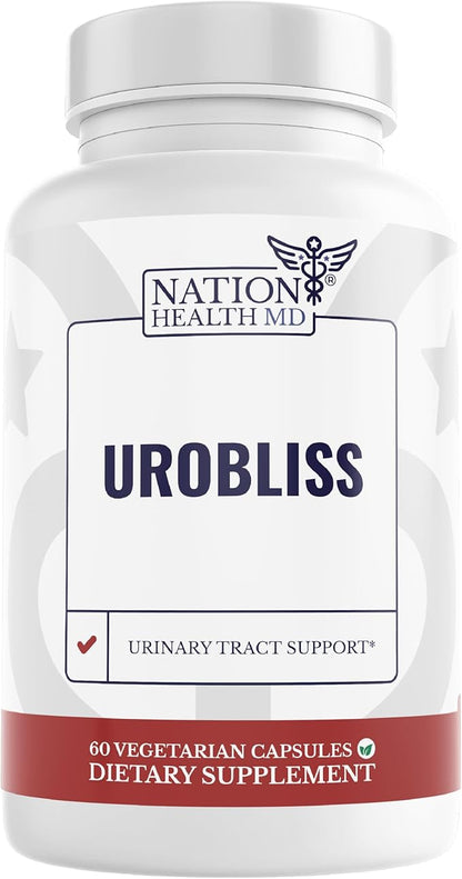 UroBliss Formula for Urinary Tract Support - D Mannose 1000mg Capsules with Cranberry Extract for Feminine Care and UTI-Health, 60 Capsules