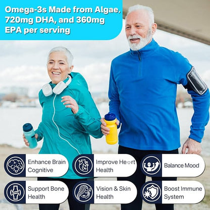Fisetin Supplement + Vegan Omega-3 Algae Oil