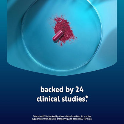 Solv Wellness GennaMD - Maximum UTI Defense - 36 mg Soluble PAC from 100% Cranberry Juice Extract - Highest PAC Concentration in a Small, Easy-to-Swallow Capsule - 30 Capsules