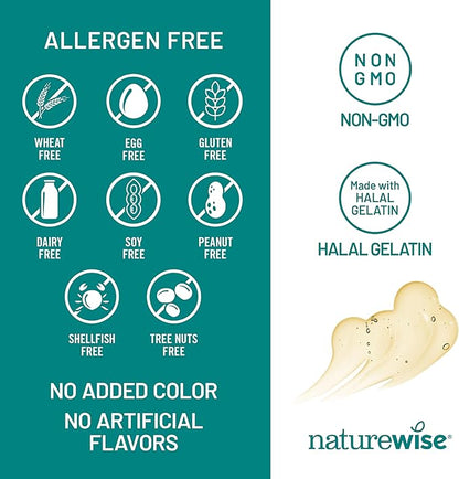 NatureWise Omega 3 Fish Oil - 500 mg per Pill - EPA & DHA - Immune Support, Brain & Heart Health, Optimal Wellness - Gluten and Soy Free, Non-GMO - 60 Softgels[2-Month Supply]