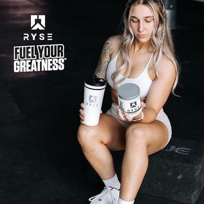RYSE Creatine Monohydrate Powder - Unflavored - Supports Men & Women Lean Muscle Growth, Strength, Power, and Endurance - Helps Reduce Fatigue and Improve Workout Recovery - 60 Servings