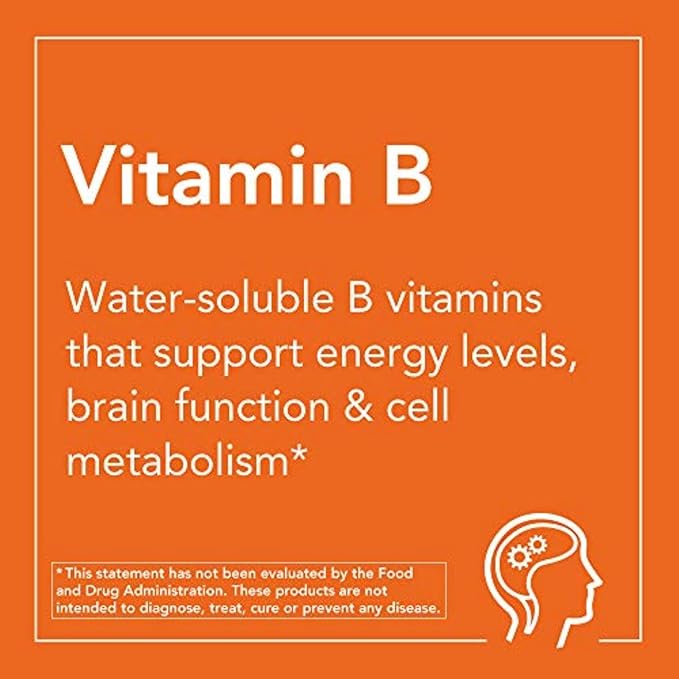 NOW Supplements, Vitamin B-100, Energy Production*, Nervous System Health*, 250 Veg Capsules
