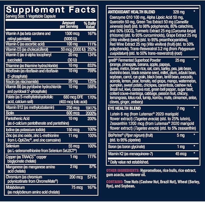 Bioactive Women's 50+ Multivitamin - One-Daily Multi (60 Vegetarian Capsules)