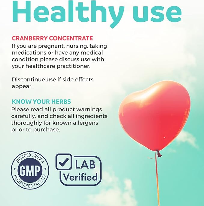 Organic Cranberry Pills - 50:1 Concentrate Equals 25,000mg of Fresh Cranberries (Vegan) for Urinary Tract Health & Kidney Cleanse - Cranberry Pills for Women - UTI Support Supplement - 60 Capsules