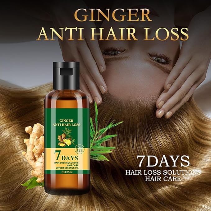 2Pcs Lidoria Ginger Anti Hair Loss 7 Days,Ginger Anti Hair Loss 7 Days (2pcs)