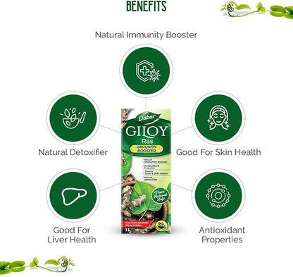 Dabur Giloy Juice Immunity Booster With Natural Source Of Antioxidants - 1 L
