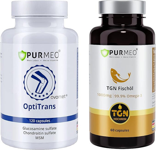 OVOMET Joint Pain Relief Supplement & Non-Chemical TGN Fish Oil 99.9% Purity & Max Absorption Rate