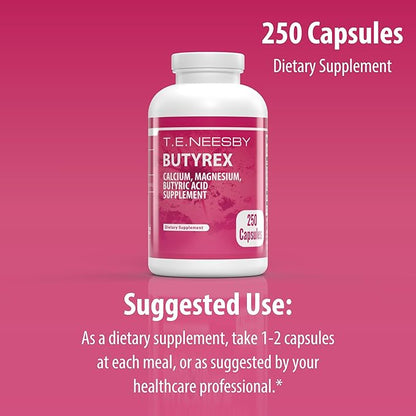 Jigsaw Health Butyrex by T.E.Neesby | Dietary Supplement | 250 Capsules | 125 Servings