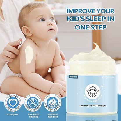Magnesium Lotion for Kids - Magnesium Lotion for Sleep - Soothing Relief & Relaxation - Topical Magnesium Cream Helps Kids Stay Calm at Bedtime and During The Night - Without Melatonin（3.53 oz）