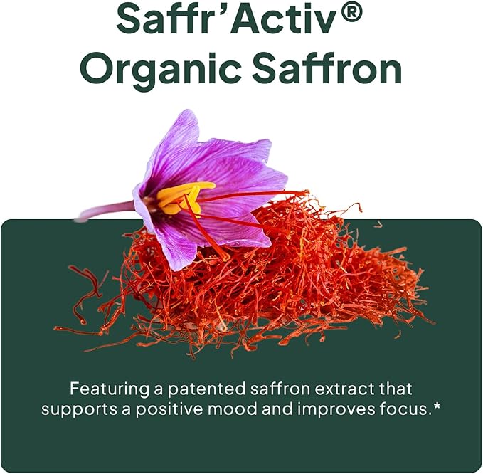 Chill Buttons - Organic Ashwagandha Reduces Tension, Enhances Memory and Vision, and Brightens Mood - Contains Ashwagandha KSM-66, Rhodiola Rosea, and Organic Saffron