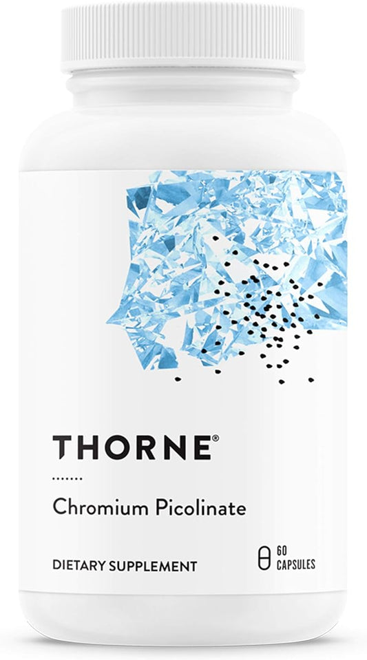 THORNE Chromium Picolinate - 500mg Chromium - 60 Capsules