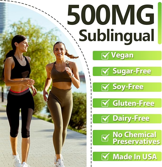 Sublingual NMNH 500mg (Dihydronicotinamide Mononucleotide) (120 Servings, NMNH 500mg per Serving) NAD Supplement to Boost NAD Levels as We Age, for Anti-Aging, Energy, Immunity, Focus - 120 Count