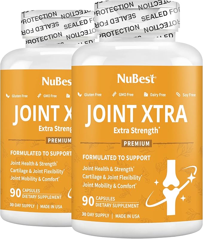 NuBest Joint Xtra - Joint Support Supplement - Joint Health Formula with Triple Joint Strength - Glucosamine, Chondroitin, Turmeric, MSM & Boswellia for Joint Health & Cartilage Health (Pack 2)