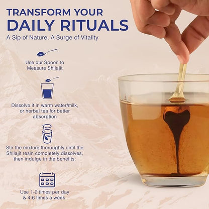 Shilajit Pure Himalayan Organic | Natural Resin with 85+ Trace Minerals | Shilajit for Men | Pure Shilajit Resin | Vegan-Friendly |Organic Shilajit