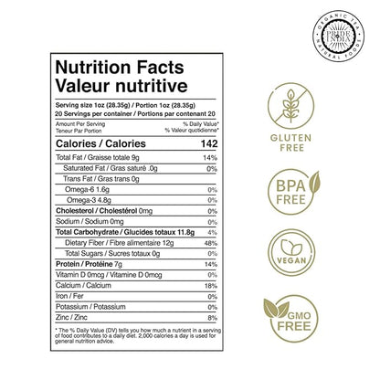 Pride Of India - Natural Black Chia Seeds - Omega-3 & Fiber Superfood, 1.25 Pound (20oz) Jar