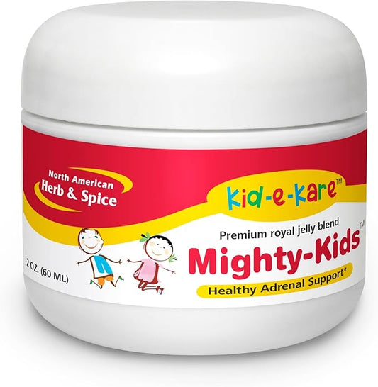 North American Herb and Spice, Kid-e-kare Mighty Kids, Premium Royal Jelly Blend. 2-Ounce ( packaging may vary )
