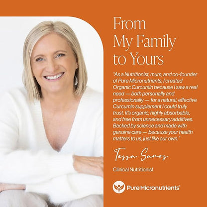 Organic Turmeric Curcumin with Black Pepper & BCM-95 - for Inflammatory Support, Brain & Immune Health - 60 Vegan Turmeric Capsules, 1000mg Per Serve - Herbal Curcumin Supplements