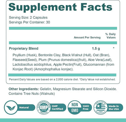 GutOptim Probiotic & Prebiotic Capsules | Pre and Probiotics for Synbiotic Gut Health & Bloating Relief for Women & Men | Enzyme with Probiotics for Digestive Health | Non-GMO, 60 Ct, 3 Month Supply