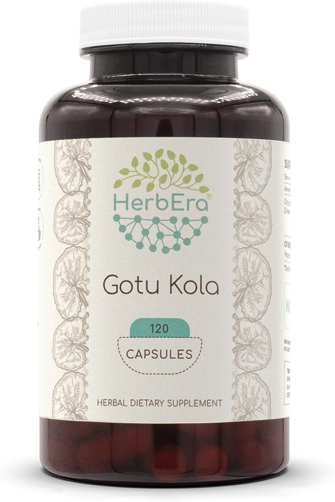 Gotu Kola 120 Capsules, 500 mg, Gotu Kola (Centella Asiatica) Dried Herb (120 Capsules)