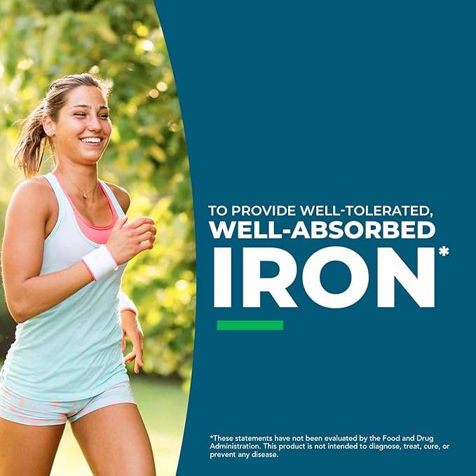 Seeking Health Iron Chewable, with Vitamin C, Supports Healthy Blood and Muscle Development, Vegan and Vegetarian (60 Tablets)*