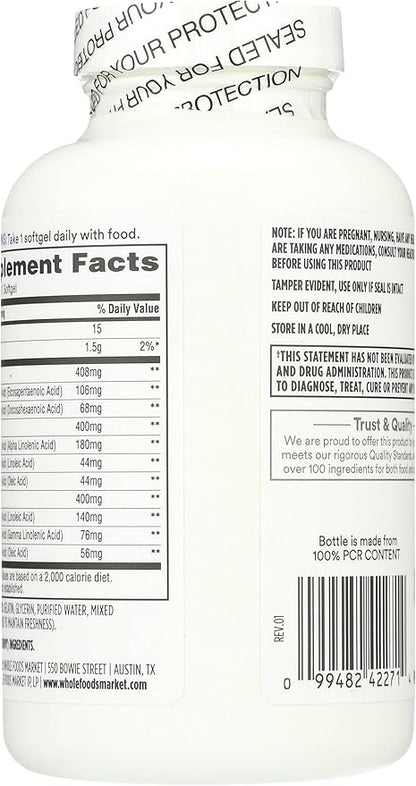 365 by Whole Foods Market, Omegaforce 3-6-9 Complex, 120 Count