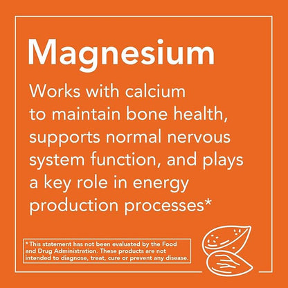 NOW Supplements, Magnesium Oxide, Enzyme Function*, Nervous System Support*, 8-Ounce (Pack of 2)