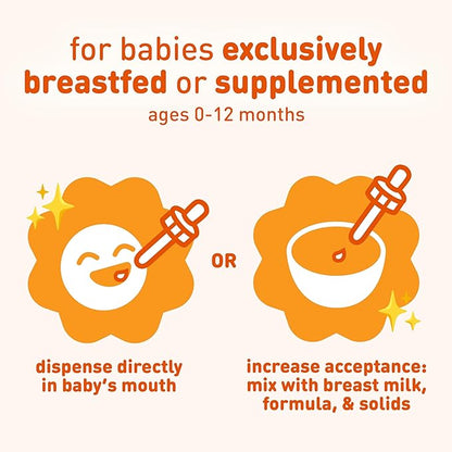 Enfamil Baby Vitamin D-Vi-Sol Vitamin D Liquid Supplement Drops for Infants, Supporting Strong Teeth & bones in Newborn Babies, Easy-to-Use, Gluten-Free, 50 mL Dropper Bottle, Pack of 3