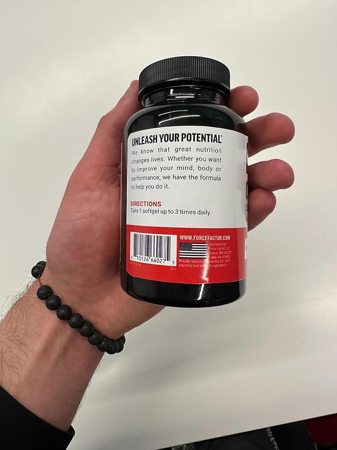FORCE FACTOR CLA Supplements, CLA 1000 mg, Conjugated Linoleic Acid to Support Body Composition and Lean Muscle Mass, Made from Safflower Oil, Stimulant Free, Non-GMO, 90 Softgels